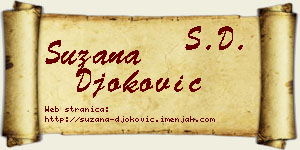 Suzana Đoković vizit kartica